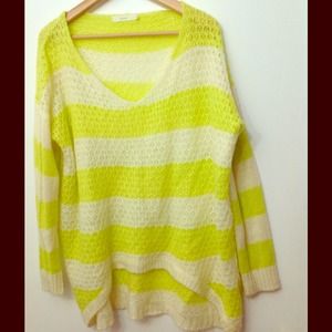 Lush Oversized Striped Knit Sweater M/L Lush Oversized Striped Knit Sweater M/L