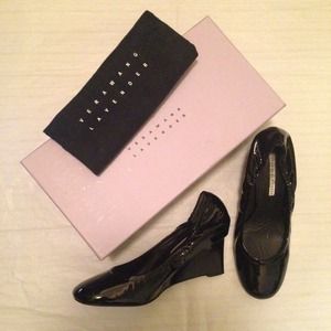 Vera Wang Shoes - Vera Wang Lavender • Patent leather wedges Vera Wang Shoes - Vera Wang Lavender • Patent leather wedges
