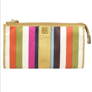 Coach Julia Legacy Stripe Zippy Wristlet Multi Coach Julia Legacy Stripe Zippy Wristlet Multi