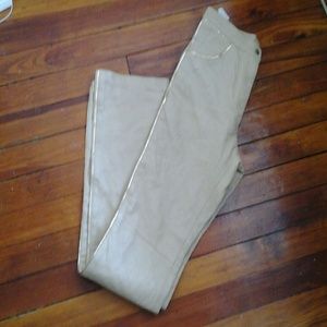 henri bendel Pants - Cream Tuxedo Style Leather Pants Vintage ! henri bendel Pants - Cream Tuxedo Style Leather Pants Vintage !