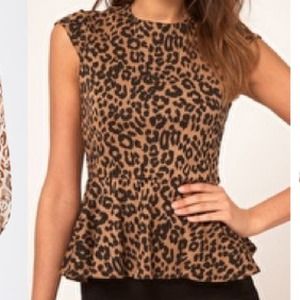 NWOT Banana Republic Leopard Blouse NWOT Banana Republic Leopard Blouse