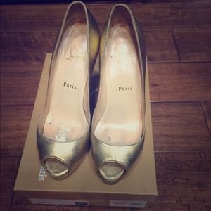 Christian Louboutin light gold shoes Christian Louboutin light gold shoes