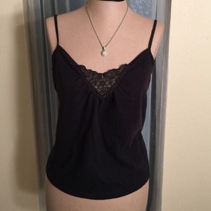 Topshop Tops - ๐Black Lace Trimmed Camisole Topshop Tops - ๐Black Lace Trimmed Camisole