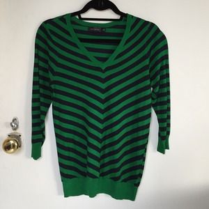 The Limited Sweaters - The limited blue and green sweater The Limited Sweaters - The limited blue and green sweater