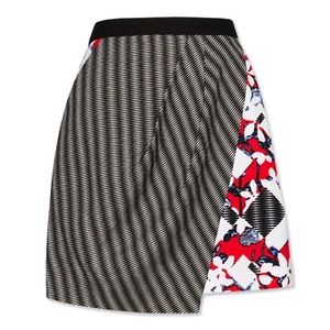 Peter Pilotto Skirt in Red Floral/Check Print Peter Pilotto Skirt in Red Floral/Check Print