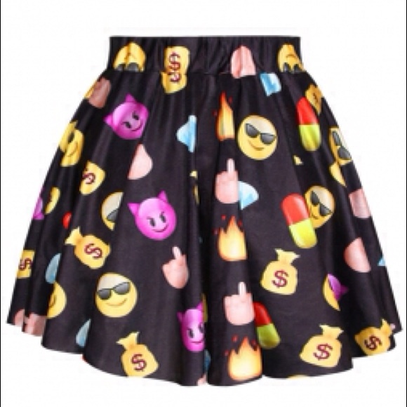 Emoji Skirt ️sold ️ M/L from Carmen's closet on Poshmark