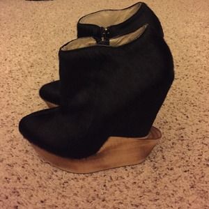 Jeffrey Campbell Shoes - One of a kind pony hair wedge Jeffrey Campbell Shoes - One of a kind pony hair wedge