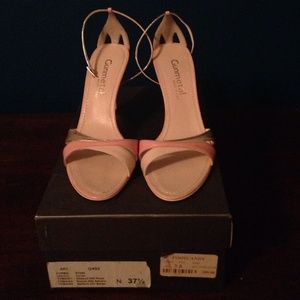 Gunmetal Shoes - Gunmetal ankle strap sandals Gunmetal Shoes - Gunmetal ankle strap sandals