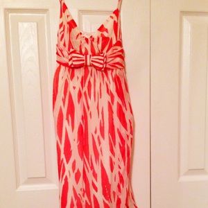 Diane von Furstenberg Dresses & Skirts - DVF silk empire red & white animal print bow ECU Diane von Furstenberg Dresses & Skirts - DVF silk empire red & white animal print bow ECU