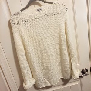 Cream knit sweater Cream knit sweater
