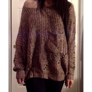 Oversized knitted sweater Oversized knitted sweater