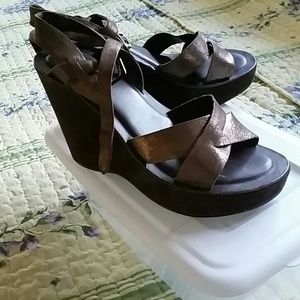 KORK-EASE brown theather wedges KORK-EASE brown theather wedges