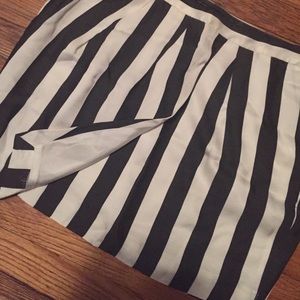 Zara Dresses & Skirts - Zara striped mock wrap skirt Zara Dresses & Skirts - Zara striped mock wrap skirt