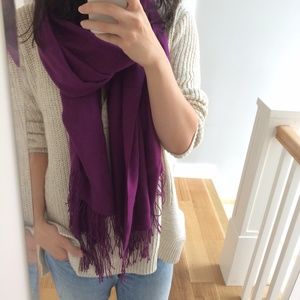 Accessories - Violet purple silk cashmere scarf or stole Accessories - Violet purple silk cashmere scarf or stole