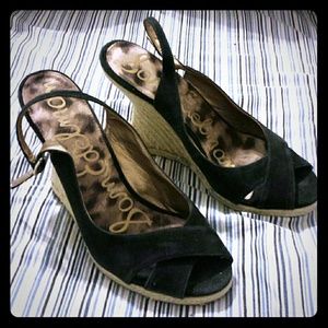 Sam Edelman peeptoe wedges sz 8.5 Sam Edelman peeptoe wedges sz 8.5