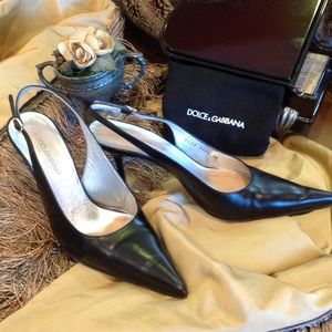 AUTHENTIC DOLCE & GABBANA Sling Back Pumps AUTHENTIC DOLCE & GABBANA Sling Back Pumps