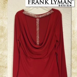 Frank Lyman Tops - Frank Lyman Rhinestone Backless Boutique Top Frank Lyman Tops - Frank Lyman Rhinestone Backless Boutique Top
