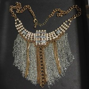 Antique gold and silver tones necklace Antique gold and silver tones necklace
