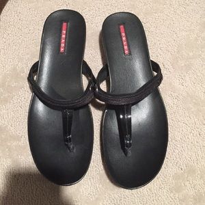 Black Prada sandals Black Prada sandals