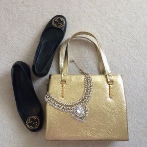 Handbags - 1960s Metallic Gold Purse Handbags - 1960s Metallic Gold Purse