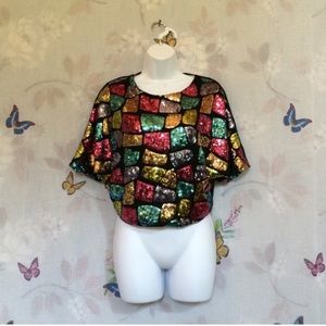 Poof Couture Tops - Sequins Blouse Poof Couture Tops - Sequins Blouse