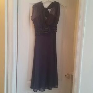Connected Apparel Dresses & Skirts - Purple fully lined chiffon tea - length dress Connected Apparel Dresses & Skirts - Purple fully lined chiffon tea - length dress