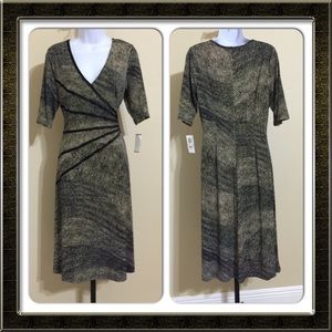 Connected Apparel Dresses & Skirts - Connected Apparel Brown & Black Dress Size 12 Connected Apparel Dresses & Skirts - Connected Apparel Brown & Black Dress Size 12