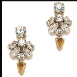 J crew Crystal drop earrings J crew Crystal drop earrings