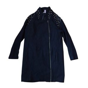 H&M Jackets & Blazers - H&M Black Embellished Wool Overcoat H&M Jackets & Blazers - H&M Black Embellished Wool Overcoat