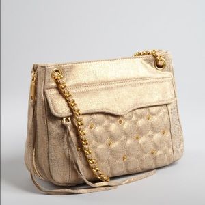 Rebecca Minkoff Handbags - NWT Rebecca Minkoff Gold Gilded Leather Swing Bag Rebecca Minkoff Handbags - NWT Rebecca Minkoff Gold Gilded Leather Swing Bag