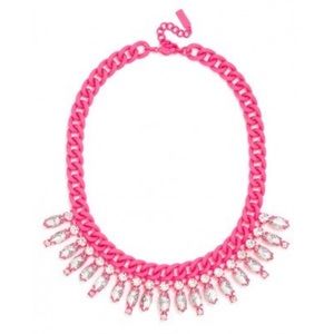 Baublebar coated links necklace in hot pink Baublebar coated links necklace in hot pink