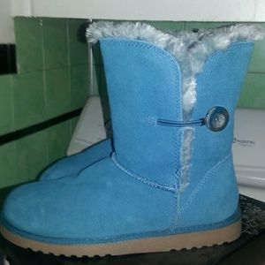exhilaration Boots - Teal suede like ugg inspired boots exhilaration Boots - Teal suede like ugg inspired boots