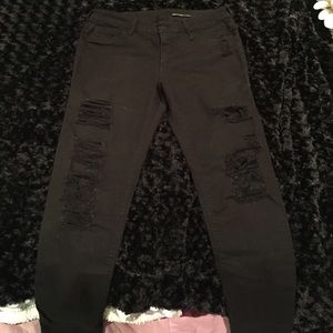 Black Orchid Denim - Black Orchid Hi-Rise Destroyed Black Skinny Jeans Black Orchid Denim - Black Orchid Hi-Rise Destroyed Black Skinny Jeans