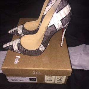 Christian Louboutin Shoes - Authentic Christian Louboutin So Kate Python Shoes Christian Louboutin Shoes - Authentic Christian Louboutin So Kate Python Shoes
