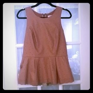 Anthropologie Tops - Vegan peplum top size 10 Anthropologie Tops - Vegan peplum top size 10