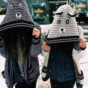 LF Sweaters - LF Bear Cardigan White M LF Sweaters - LF Bear Cardigan White M