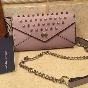 Rebecca Minkoff Handbags - NWT Rebecca Minkoff lavender spiked wallet w/chain Rebecca Minkoff Handbags - NWT Rebecca Minkoff lavender spiked wallet w/chain