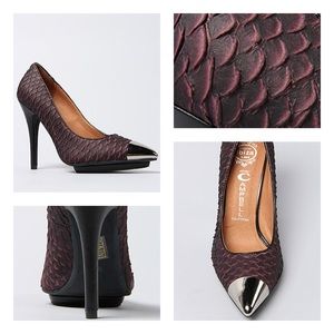 Jeffrey Campbell Shoes - JC Bullet Shoe Purple Snake & Silver Jeffrey Campbell Shoes - JC Bullet Shoe Purple Snake & Silver