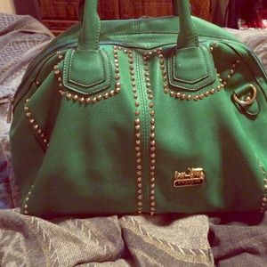 Coach Handbags - Coach green studded handbag Coach Handbags - Coach green studded handbag