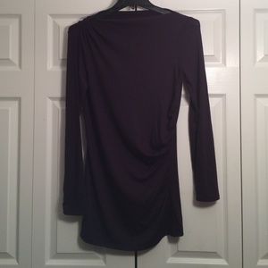Ann Taylor Dresses & Skirts - Dark purple ruched mini dress Ann Taylor Dresses & Skirts - Dark purple ruched mini dress