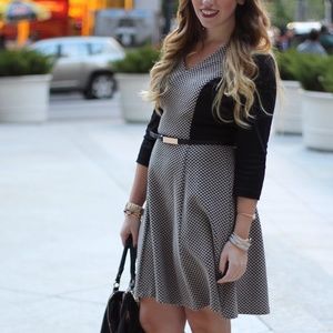 London Times Dresses & Skirts - Black & Taupe Sweater Dress London Times Dresses & Skirts - Black & Taupe Sweater Dress