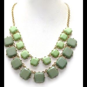 Mint green gold tone statement necklace new Mint green gold tone statement necklace new