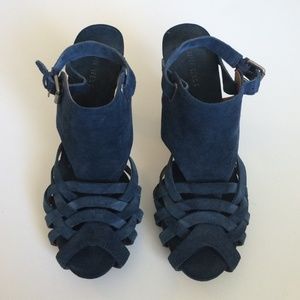 Nine West Shoes - Navy Suede Sandals Nine West Shoes - Navy Suede Sandals