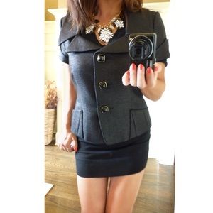 Jackets & Blazers - == TAHARI glittery black shirt blazer == Jackets & Blazers - == TAHARI glittery black shirt blazer ==