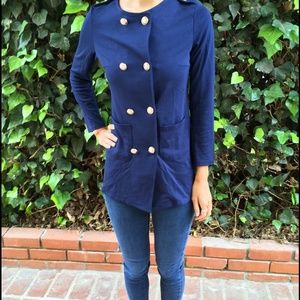 Brand new blue military jacket. Brand new blue military jacket.