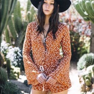 Lenni The Label Dresses & Skirts - 🎉HP🎉✨Lenni Boho "Stardust" Bell Sleeve Playsuit✨ Lenni The Label Dresses & Skirts - 🎉HP🎉✨Lenni Boho "Stardust" Bell Sleeve Playsuit✨