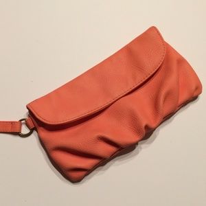 Mossimo Supply Co Handbags - Orange Pebbled Faux Leather Wristlet Mossimo Supply Co Handbags - Orange Pebbled Faux Leather Wristlet