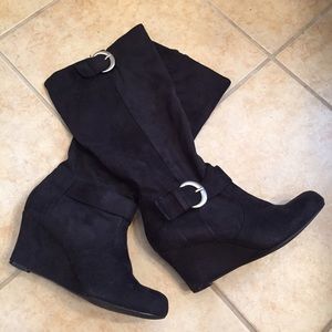 Aldo black suede boots Aldo black suede boots