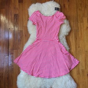 Abercrombie & Fitch Dresses & Skirts - Abercrombie Pink Stripe Nautical Skater Dress Abercrombie & Fitch Dresses & Skirts - Abercrombie Pink Stripe Nautical Skater Dress