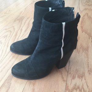 rag & bone Shoes - Rag bone suede black Newbury with white stripe rag & bone Shoes - Rag bone suede black Newbury with white stripe